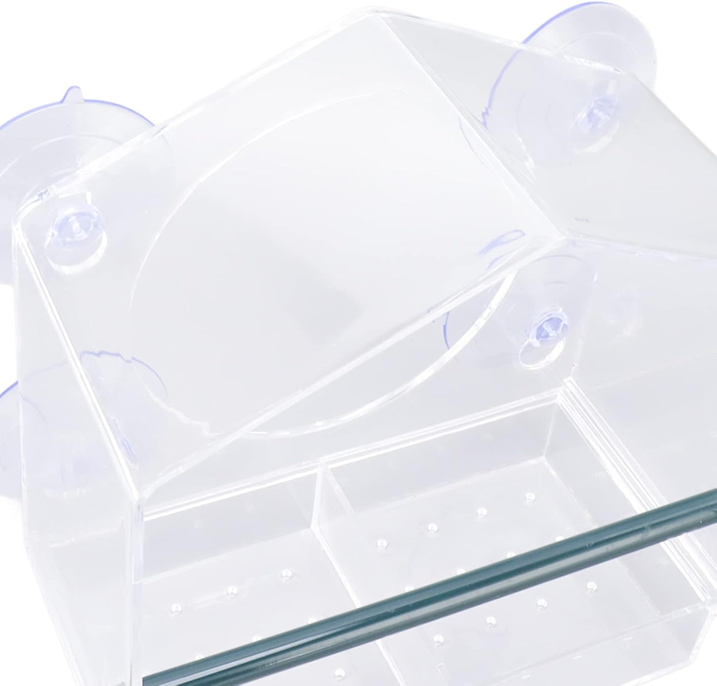 Pilipane Clear Acrylic Window Bird Feeder, Transparent Bird House with 4 Strong Suction Cups