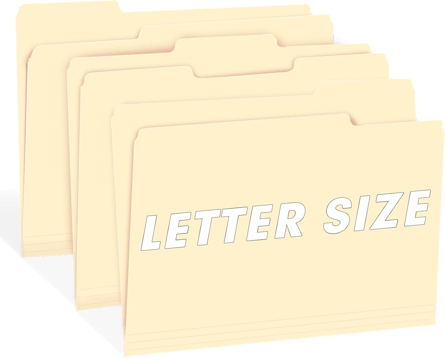 File Folder, RAZCC 150 Pack 1/3 Cut Tab File Folders Letter Size, Mani