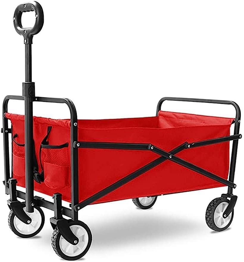 Handcart, Folding Garden Trolley Cart Heavy Duty Wagon Multi-Function 