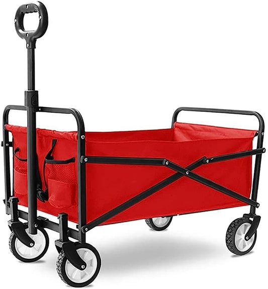 Handcart, Folding Garden Trolley Cart Heavy Duty Wagon Multi-Function 