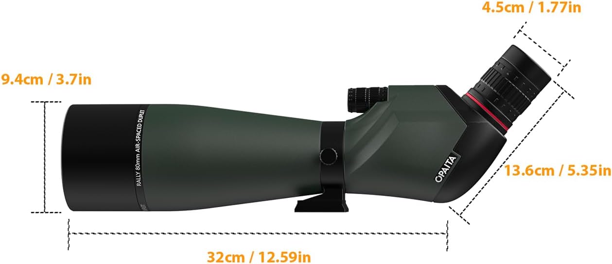 25-75X80 Spotting Scope for Shooting Hunting - Spotter Scopes with Tripod Phone Adapter Waterproof HD Scope for Target Shooting Bird Watching - Gifts for Men