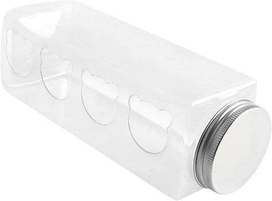 Automatic Birdfeeder Bottle, 17.2x5.5cm Transparent PET Feeder for Quails, No Waste Gravities Feed System, Small Birds, Poultry Care, Cage Hanging Equipment