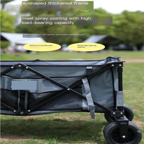Portable Camping Cart,Portable Foldable Beach Camping Trolley Cart for