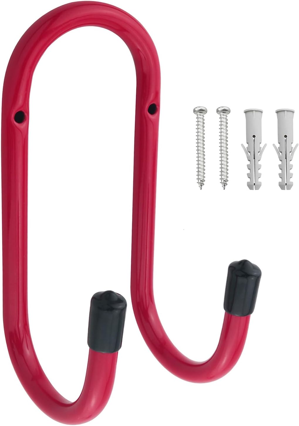 Heavy Duty Storage Double Hooks 2 Screws Expansion Tubes Garage Heavy 