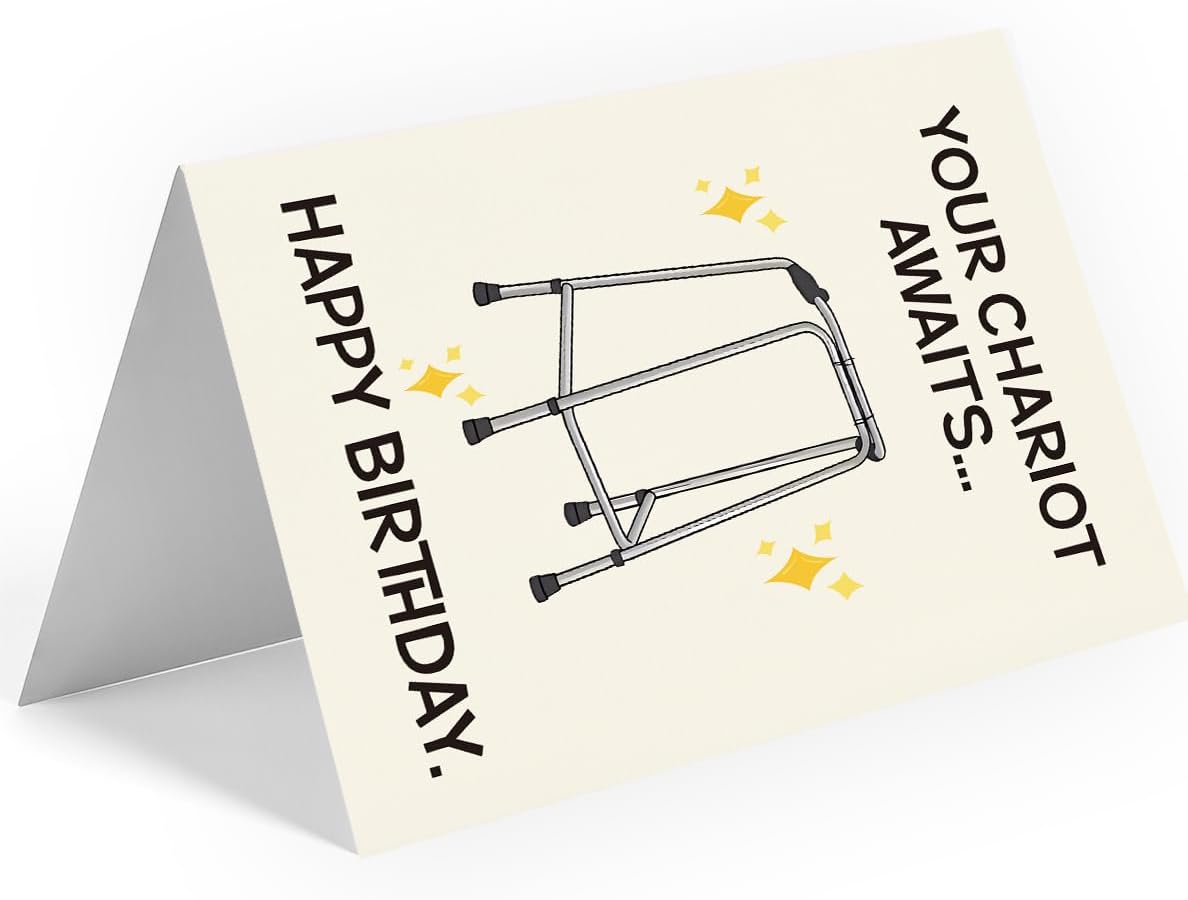 Funny Birthday Card | Funny Birthday Cards for Men, Women, Dad, Mom, Brother, Sister, Friends, Family, and Anyone | Unique Birthday Decorations & Gifts | Happy Birthday Card