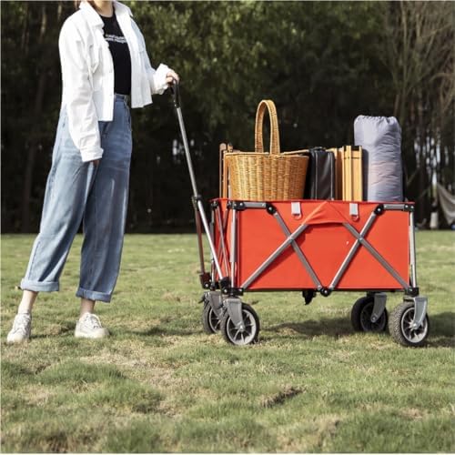 Portable Camping Cart,Portable Beach Trolley Cart for Camping and Outd