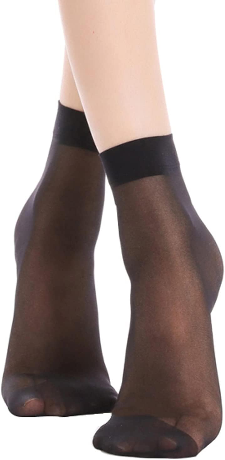 YAGAXI Women's Everyday Sheer Ankle Nylon Soft socks - 9 Pairs 20D Rei