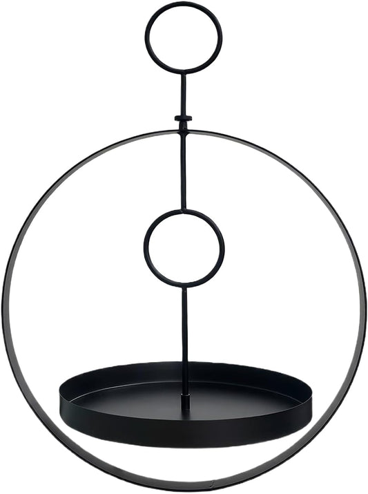 Crow Feeders for Outside - with Hooks Metal Weatherproof Feeding Tray, Durable Metal Bird Feeder for Home Garden Patio, Outdoor Aviary Watching Feeding Food Station for Finches Parrots Pet Birds