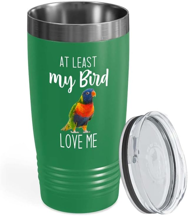 Bird Lover Green Edition Viking Tumbler 20oz - Bird Loves me - Humming