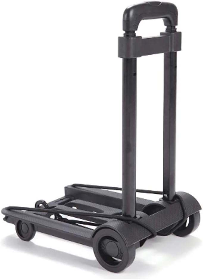 JSEIAJB Folding Luggage Cart Portable Trolley Travel Trunk Trailer Trolley Light Hand Cart Adjustable Home Travel Shopping Cart
