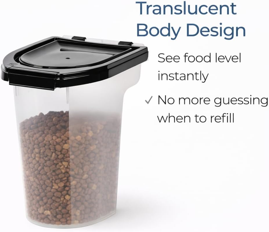 8 Qt WeatherPro Airtight Pet Food Storage Container with Secure Lid, T