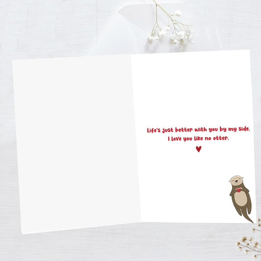 Happy Birthday Gifts Cards for Husband Wife Boyfriend Girlfriend, Funny Birthday Card for Men Women Him Her, Cute Otter Gifts