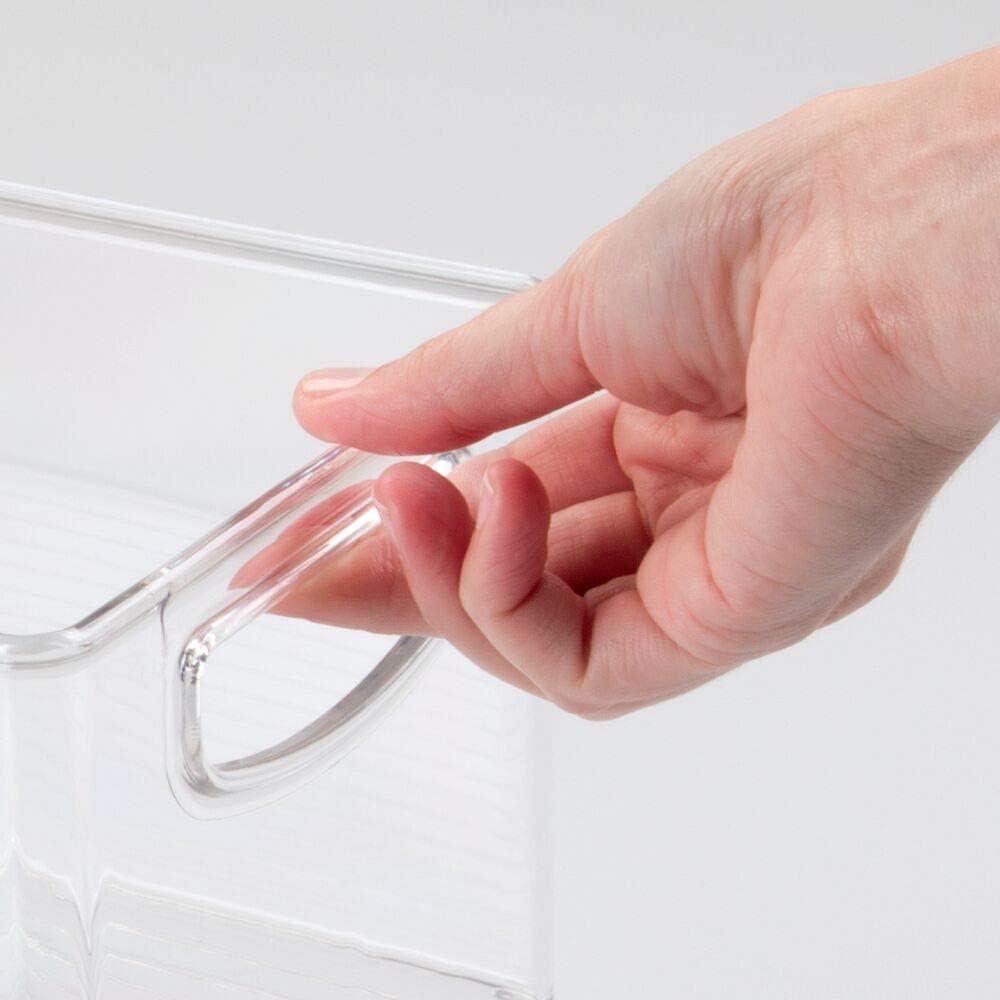 mDesign Plastic Toiletry Organizer for Bathroom - Storage Holder Bin w