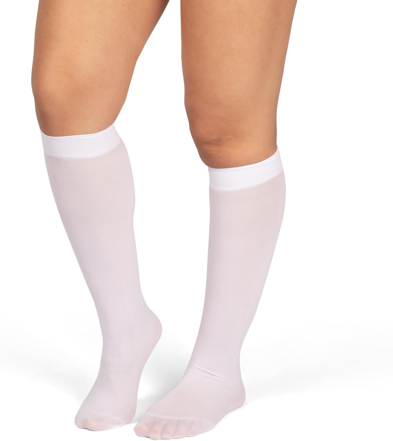 Winterlace Women’s Trouser Socks, Opaque Stretchy Nylon Knee High, Man