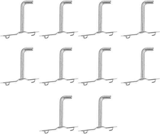 BESTOYARD 10pcs Heavy Duty Metal Wall Mount Tool Organizer Hooks 50mm 