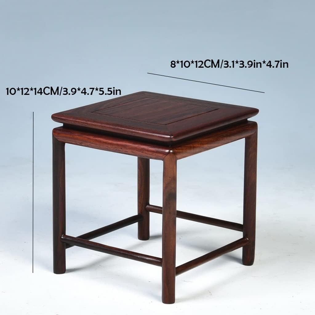 Vase Stand Indoor Mahogany Base Wood Rectangular Flowerpot Base Purple Sand Teapot Base Vase Bonsai Plant Flower Stand Bonsai Display ?Base (Size : A) (C)