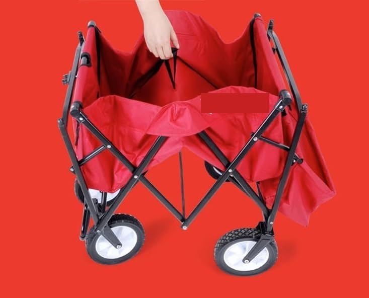 Wagon Cart Beach Wagon Garden Wagon Folding Garden Trolley Cart Heavy 