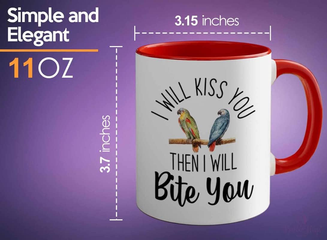 Bird Lover Two Tone Red Edition 11oz - Kiss Then bite You - Hummingbir