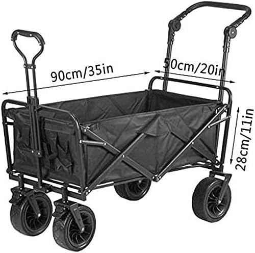 Collapsible Wagon Cart with Wheels Foldable Folding Wagons Carts Silen