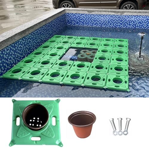Aquarium Water Plants Floating Planter Basket Outdoor Plant Island for
