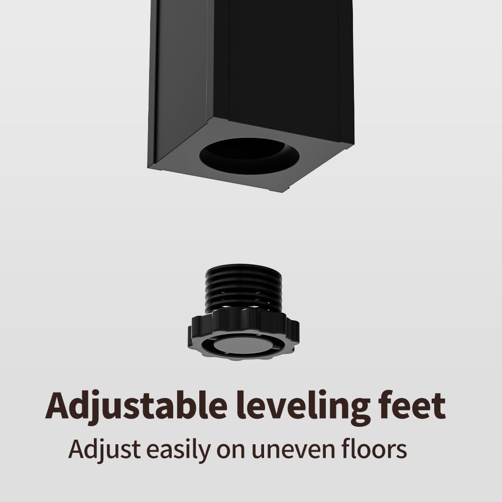 Tall Plant Stand Indoor, Modern Black Aluminum Alloy Plant Shelf, Corner Flower Pot Holder Organizer for Living Room, Balcony, Patio, Garden (L15.8 x W15.8 x H27.6 inch)