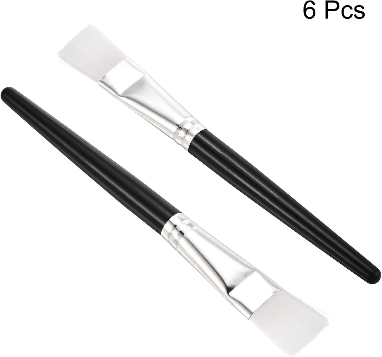 PATIKIL Succulent Cleaning Brush 6Pack 152mm Gardening Tools Plant Brush for Garden Black Handle