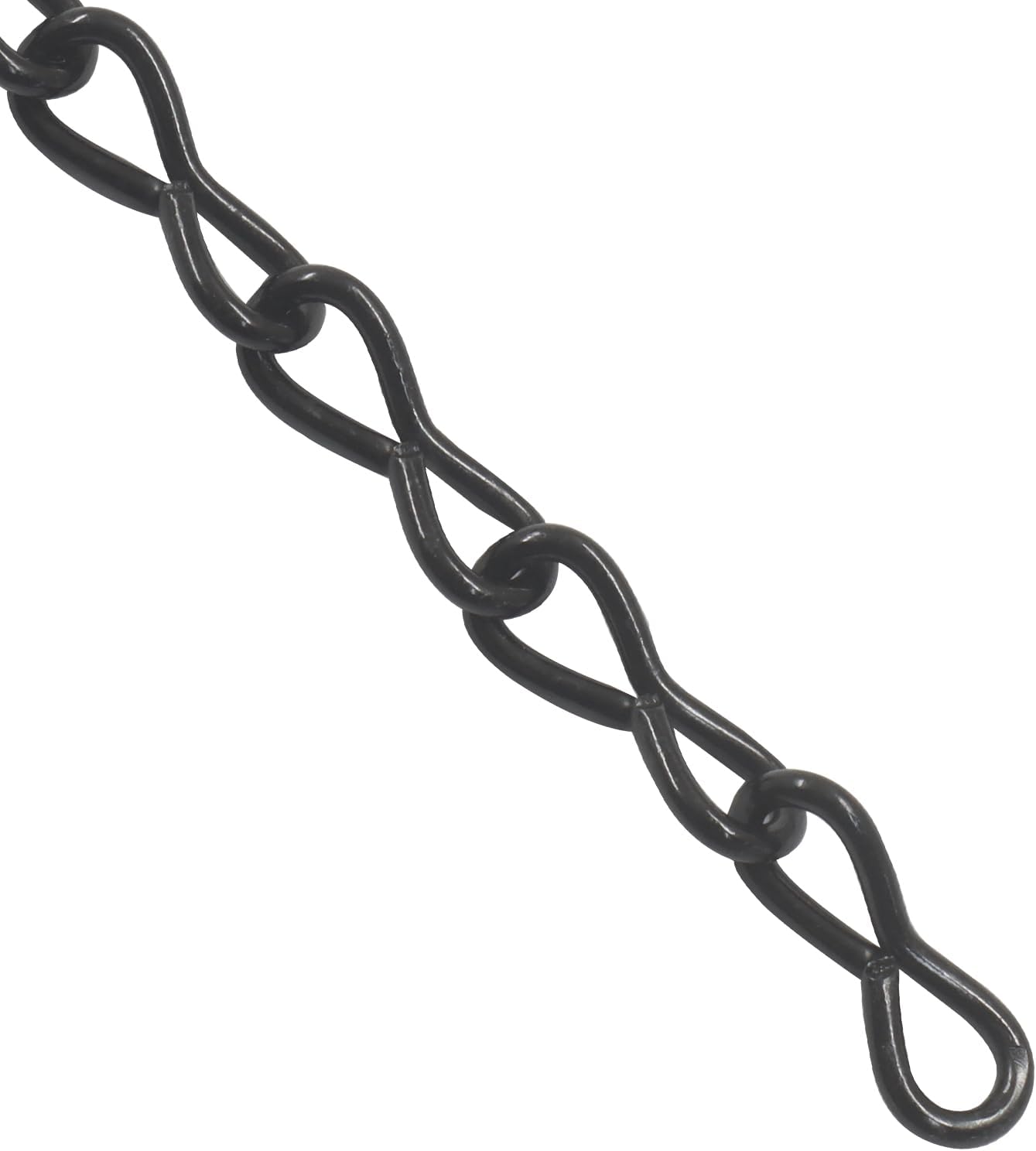 Zorfeter 236 Inch Black Metal Hanging Chain with 12x S Hooks, 12x Buck