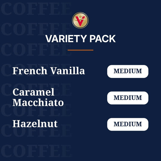 Victor Allen's Coffee Variety Pack (French Vanilla Flavored, Caramel M