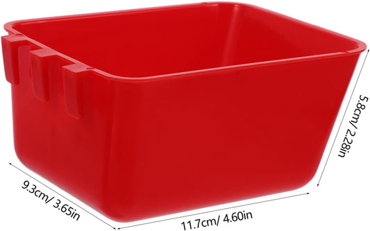 Milisten 8pcs Bird Cage Feeder Cups and Water Bowls for Birds and Chickens Plastic Easy to Install