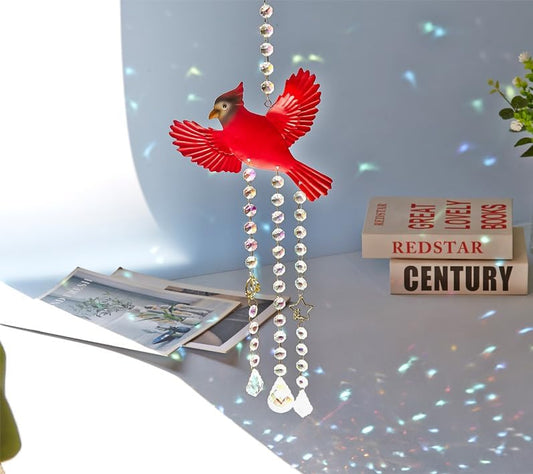 Red Cardinaluncatcher-Cardinal Gifts for Women, Window Hanging Ornamen
