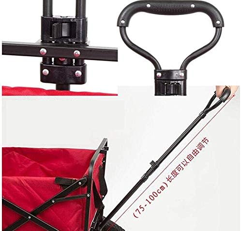 Collapsible Wagon Cart with Wheels Foldable Folding Wagons Carts Silen