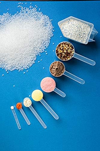 1 Teaspoon (1/3 Tablespoon | 5 mL) Long Handle Plastic Measuring Spoon for Coffee, Protein Powder, Pet Food, Spices, Grains, Dry Goods – Food-Grade BPA-Free (Pack of 1)