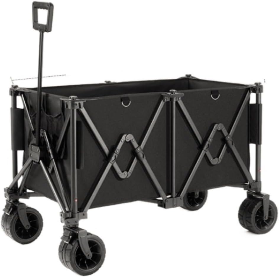 Collapsible Wagon Cart with Wheels Foldable Folding Wagons Carts Silen