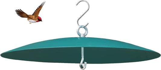 Bird Feeder Baffle, Metal Hummingbird Feeders Rain Guard for Bird Houses for Outside 13 inch Metal Hanging Baffle Weather Guard Cover
