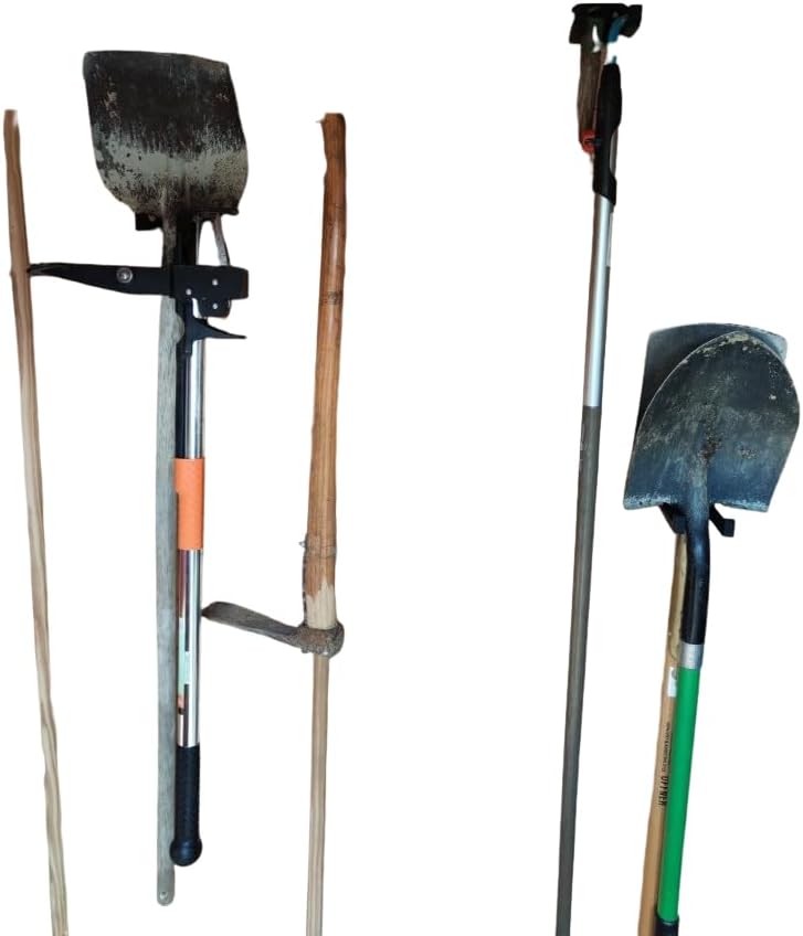 Garden Tool Hanger Wall Mount – Heavy Duty Organizer Hook for Shovel R