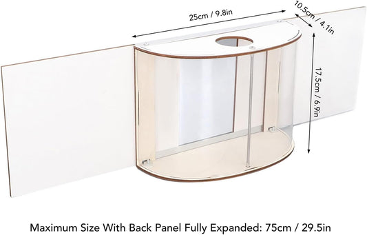 Window Bird Feeder Inside House Rain Proof Adjustable Inlet Stable 180