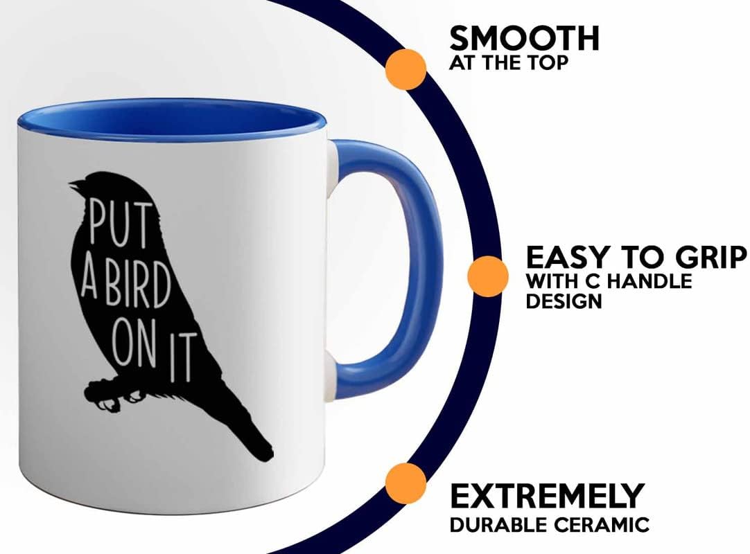 Bird Lover Two Tone Blue Edition 11oz - Put a Bird on it - Hummingbird