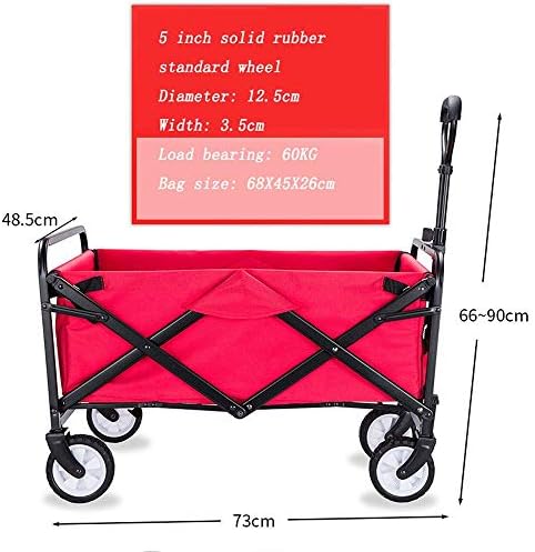 Portable Camping Cart,Foldable Cart Folding Wagon Beach Cart All Terra