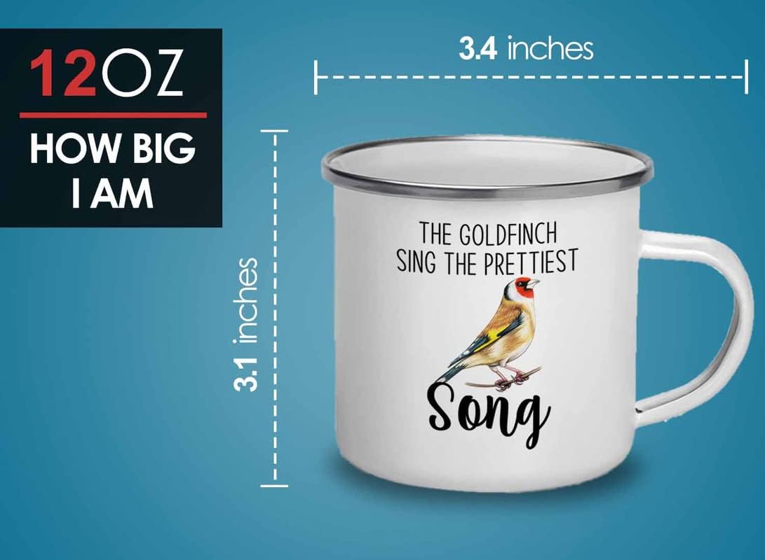 Bird Lover Camper Mug 12oz - Prettiest song - Hummingbird Nest Cage Parrot Dad Gardening Outdoor Birdwatcher Feeder