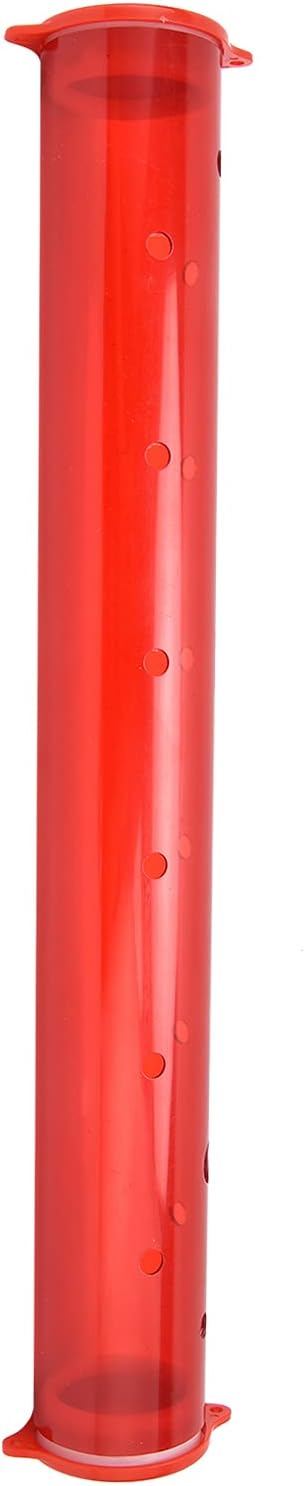 Horizontal Hanging Bird Feeder Transparent Hummingbird Feeder Tube Long Lasting Sturdy Plastic Easy to Assemble for Terrace Garden Porch