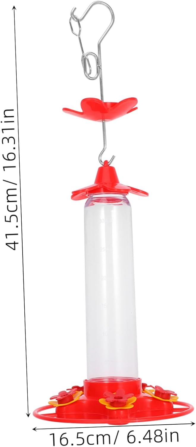 Milisten Hanging Hummingbird Feeder for Outdoor Use Elegant Water Disp
