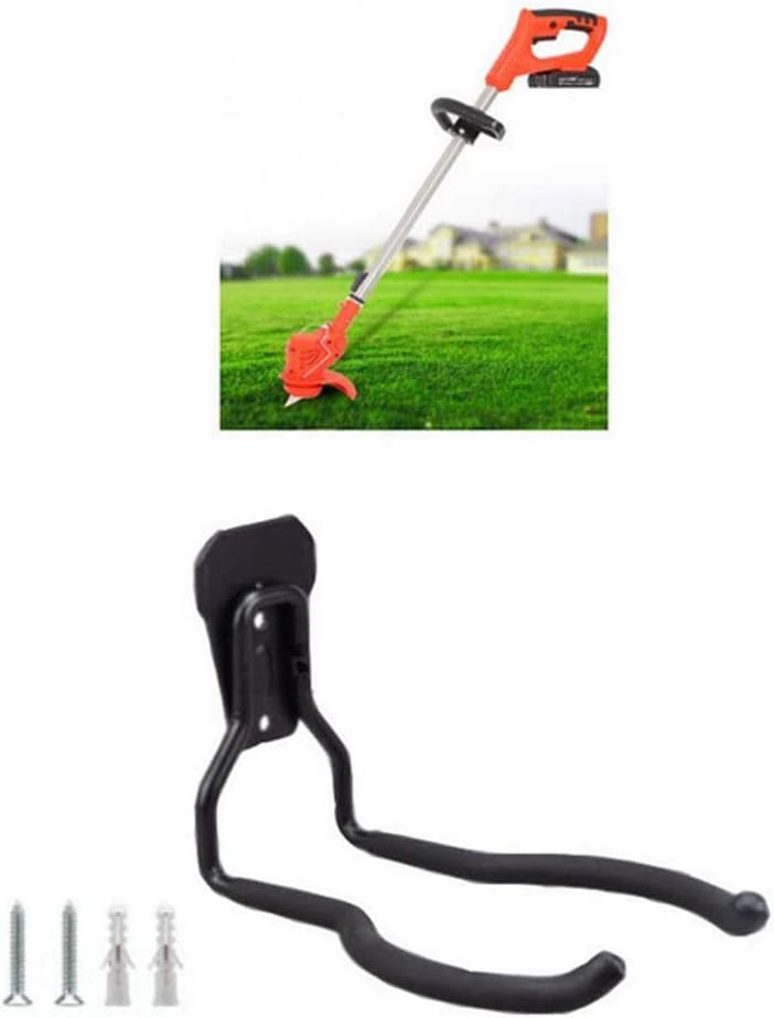 Garden Power Tool Hanger String Trimmer Hangers Garage Wall Hooks, Garage Power Tool Rack Holder, Wall Mount Garage Tool Storage Organizers Bicycle Hanger Utility Hooks (2 Pcs)