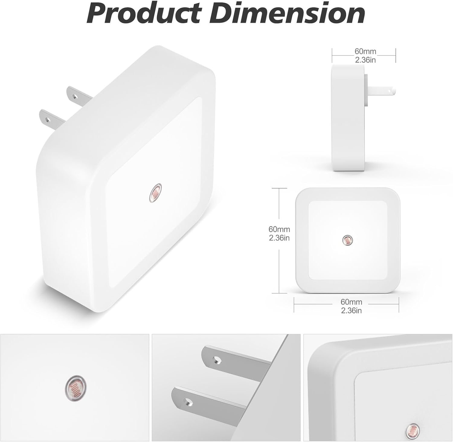 Sujeet Night Light, Night Lights Plug into Wall 4-Pack, Nightlight Plu