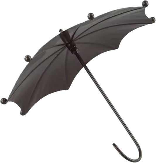 Umbrella Shaped Hanging Bird Feeder, Decorative Iron Feeding Station for Outdoor