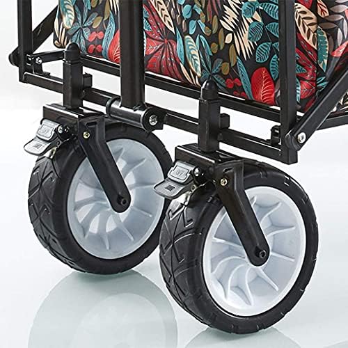 Trolleys, Outdoor Foldiutility Wagon Outdoor Campitrolley, Portable Handcart with Brake, Garden Utility Truck, for Picnic Fishing, Load-Bea100Kg/220Lbs/Style 3