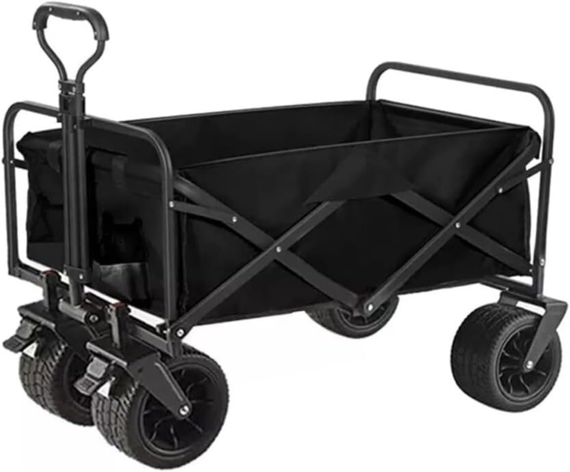 Collapsible Wagon Cart with Wheels Foldable Folding Wagons Carts Silen