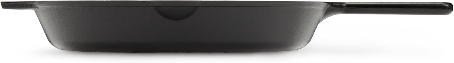 Amazon Basics Pre-Seasoned Cast Iron Skillet, Oven Safe, Even Heating,