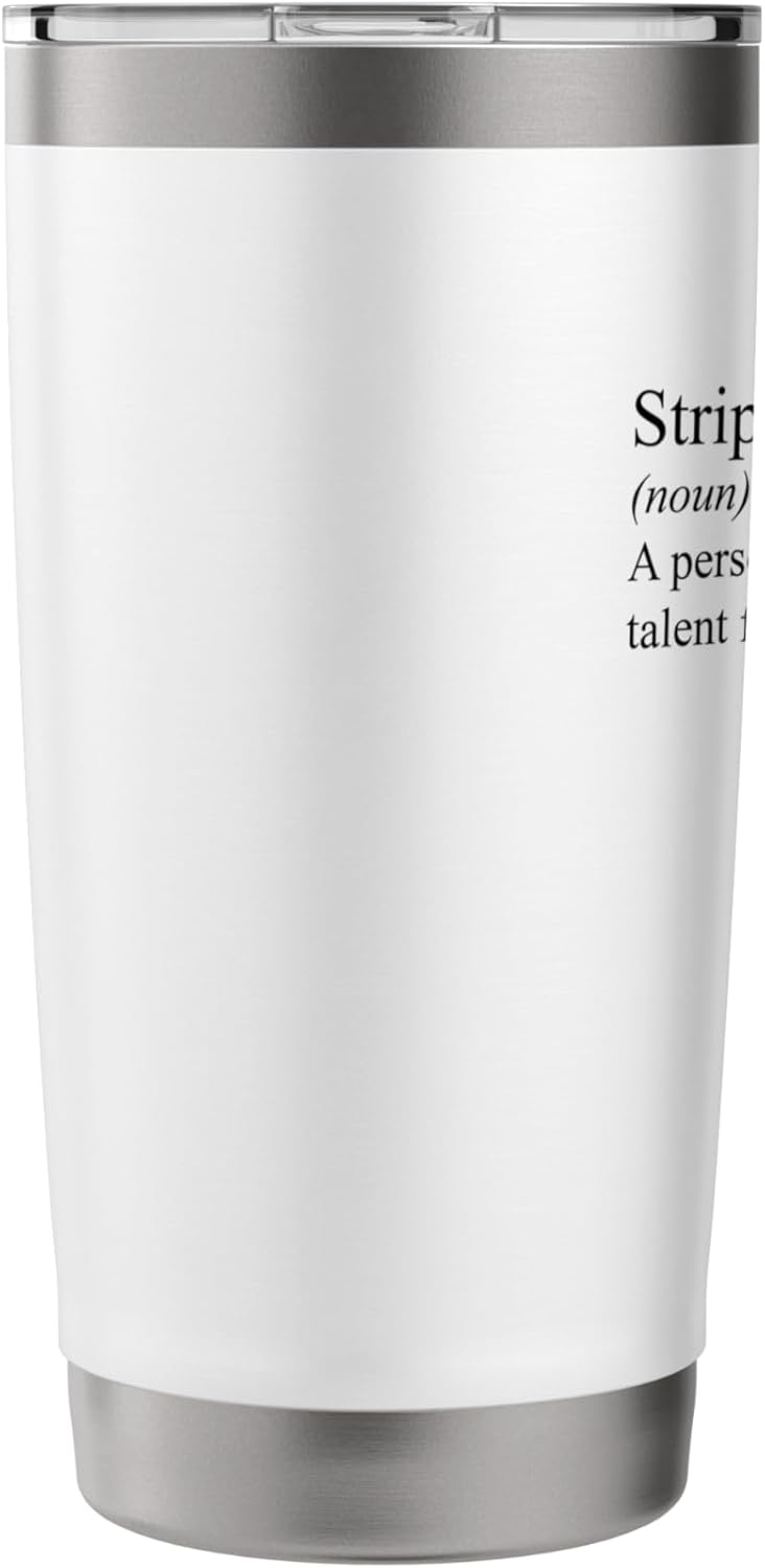 Stripe Whisperer Funny Lawn Mower Stripes Garden Mow Lovers Stainless Steel Insulated Tumbler