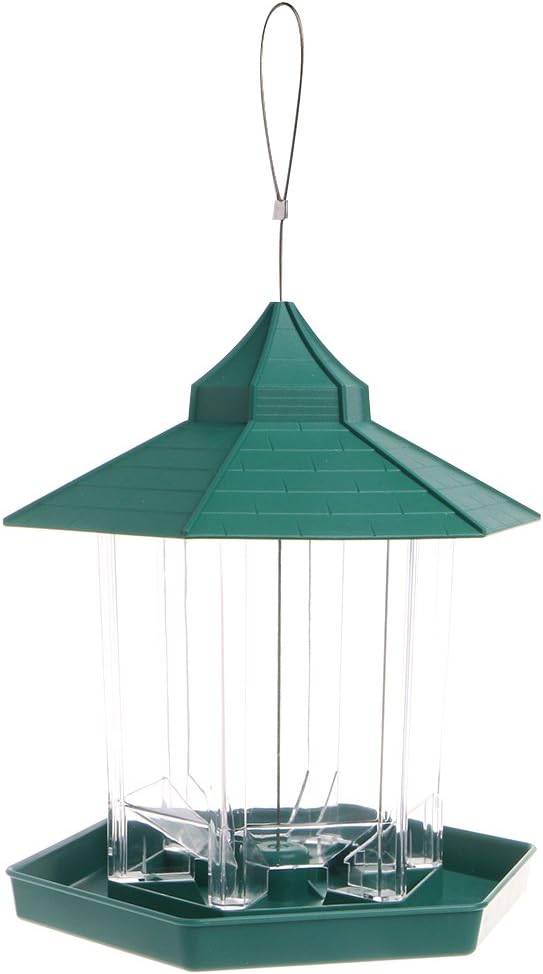 Bird Feeders for Outside Hanging Wild Bird Feeder Clear Body Proof Garden Decoration for Bird Watchers