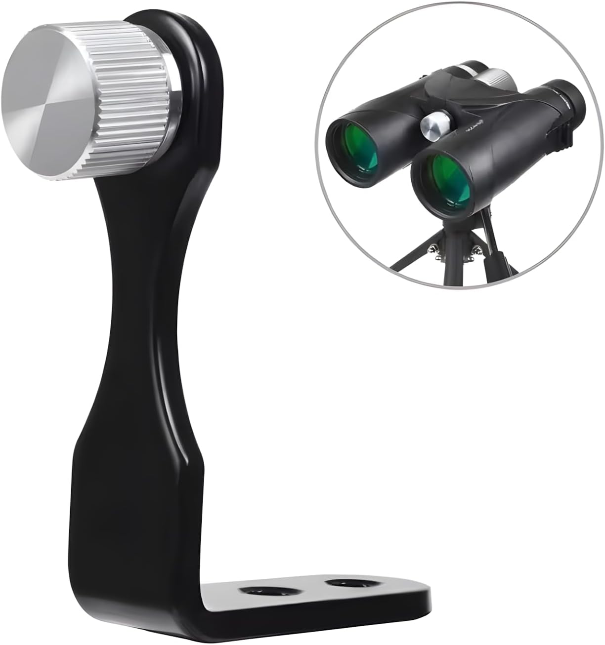 Universal L-Type Metal Binocular Tripod Adapter 1/4" Thread Telescope Tripod Plate Mount